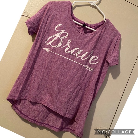 Purple “brave” arrow tee - Picture 1 of 1